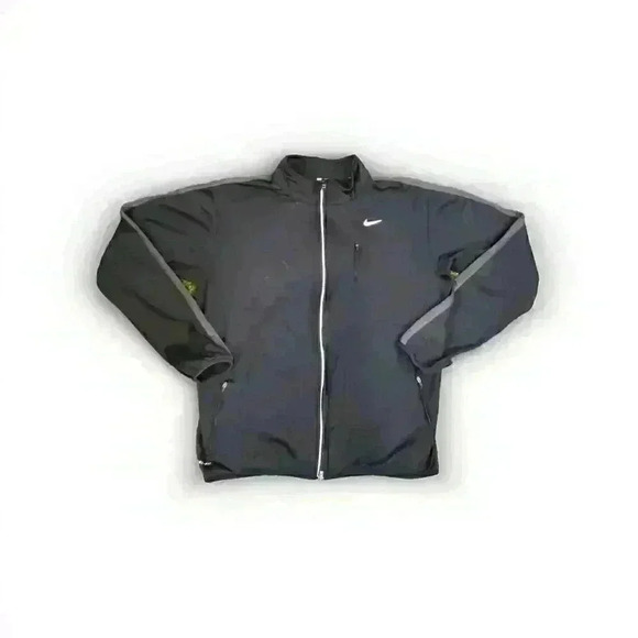Nike DRI-FIT Active Running Athleisure Wear Zip-Up Jacket Womens Sz L Black - Picture 1 of 7